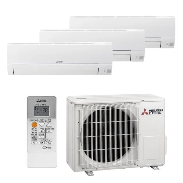Mitsubishi Electric MXZ50-3HA50VFK Airco Triple-Split 2x 2,5kW 1x 3,5kW met Wi-Fi